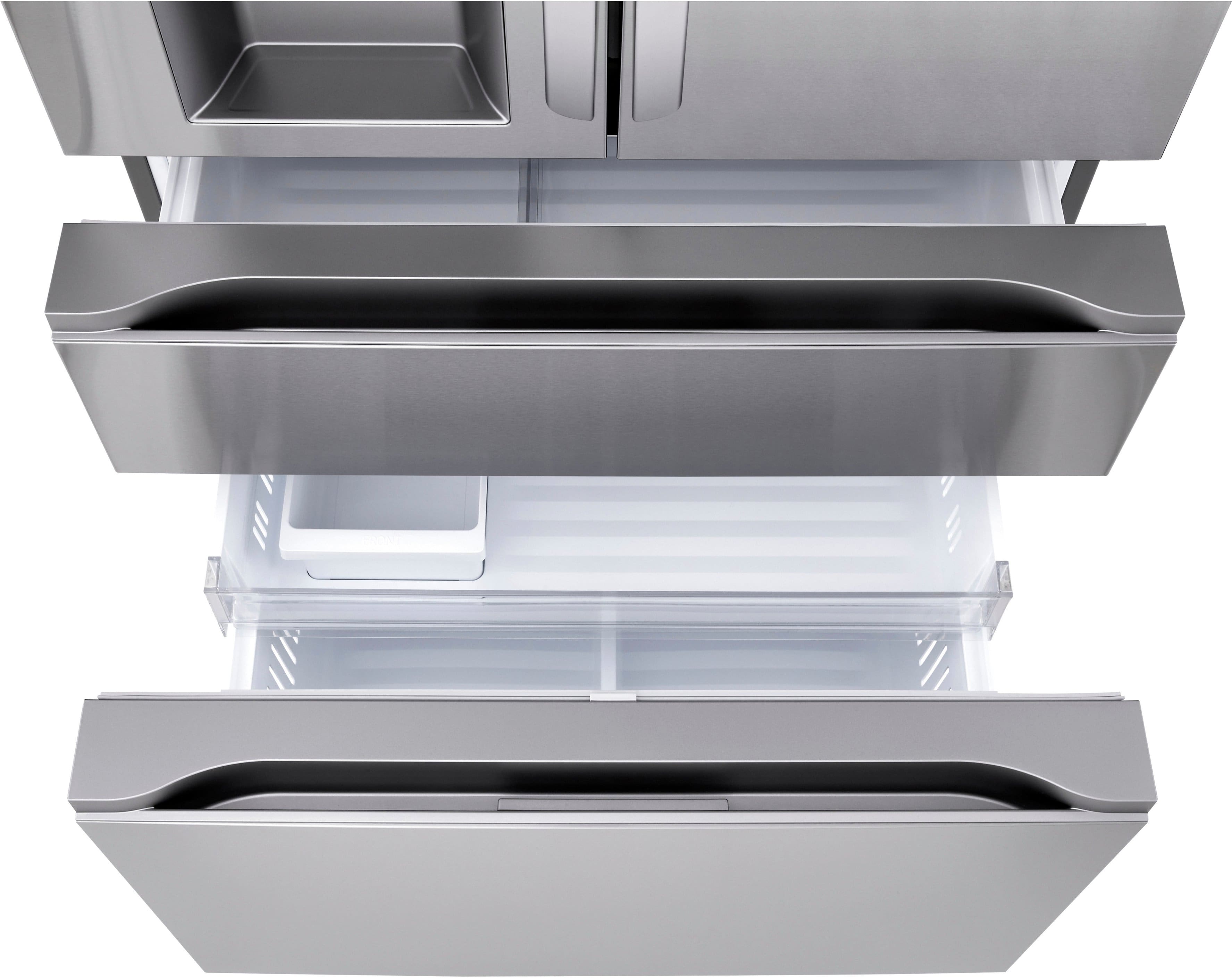 Alt View 17. LG - Counter-Depth MAX 24.5 Cu. Ft. 4-Door French Door Smart Refrigerator with Full-Convert Drawer - PrintProof Stainless Steel.