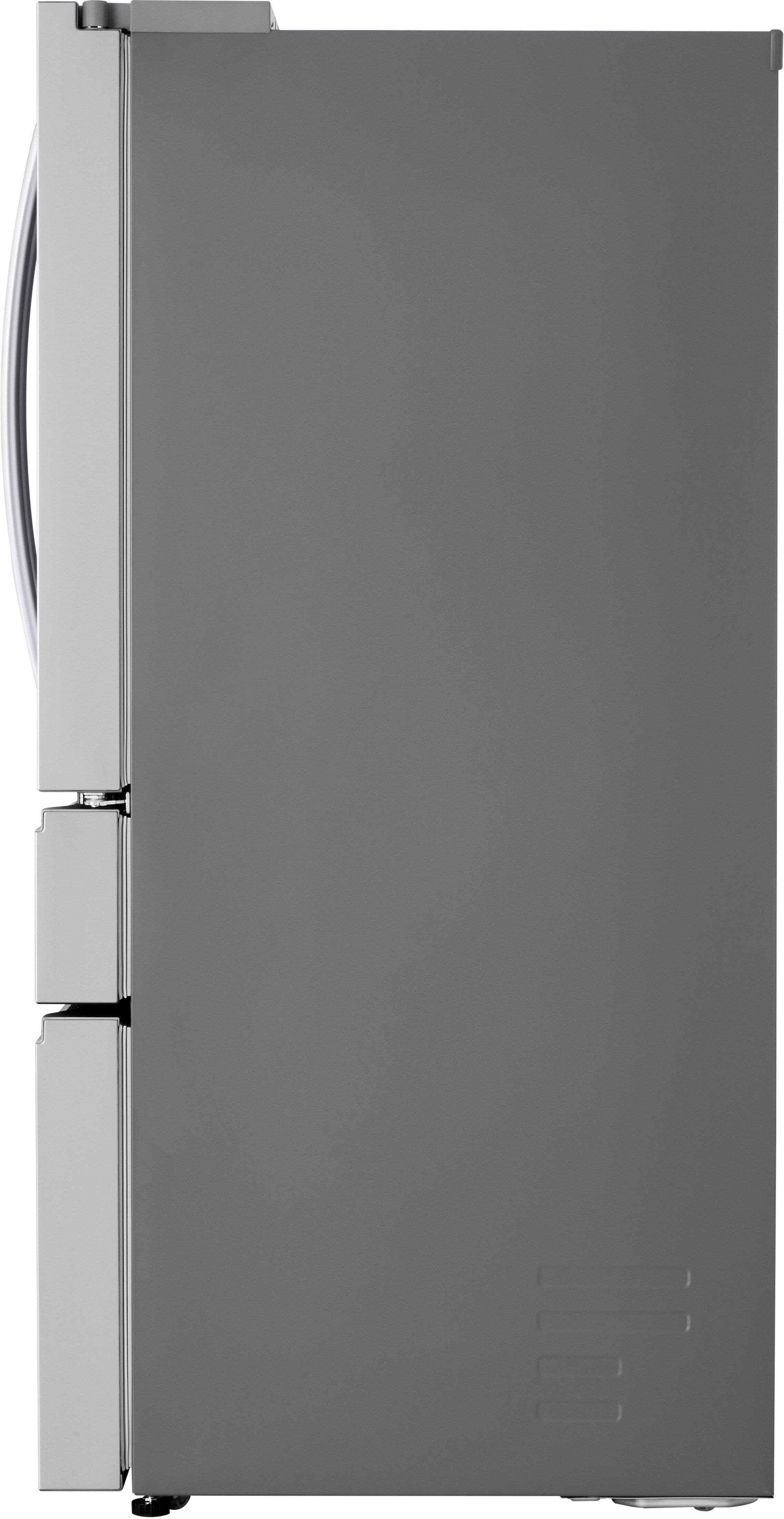 Alt View 21. LG - Counter-Depth MAX 24.5 Cu. Ft. 4-Door French Door Smart Refrigerator with Full-Convert Drawer - PrintProof Stainless Steel.