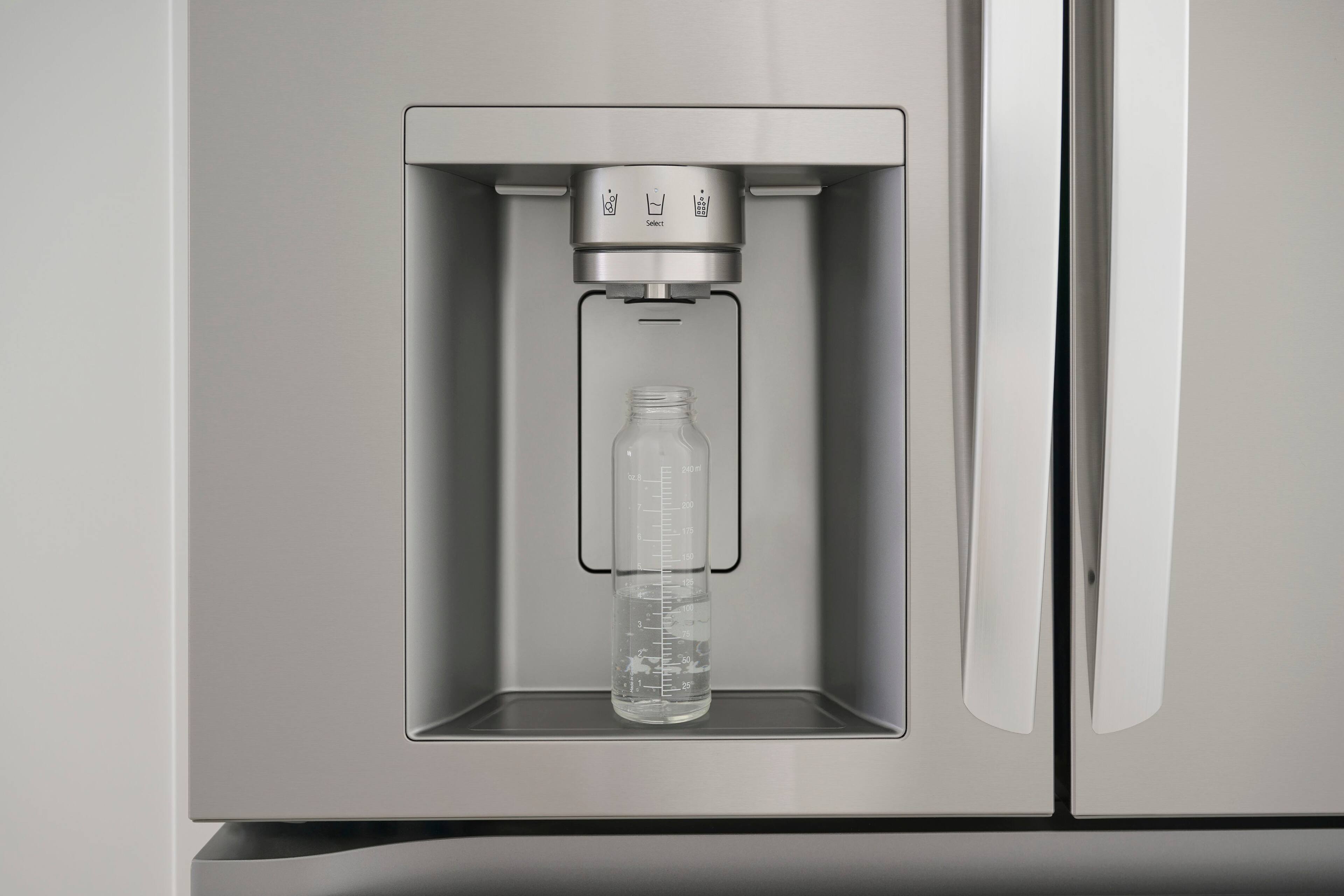 Alt View 24. LG - Counter-Depth MAX 24.5 Cu. Ft. 4-Door French Door Smart Refrigerator with Full-Convert Drawer - PrintProof Stainless Steel.