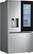 Angle. LG - Counter-Depth MAX 25.5 Cu. Ft. 3-Door French Door Smart Refrigerator with InstaView Door-in-Door - PrintProof Stainless Steel.