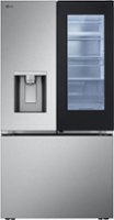 LG - Counter-Depth MAX 25.5 Cu. Ft. 3-Door French Door Smart Refrigerator with InstaView Door-in-Door - Stainless Steel - Front_Zoom