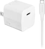 Insignia™ - 20W USB-C Compact Wall Charger Kit for Smartphones, Tablets & More - White
