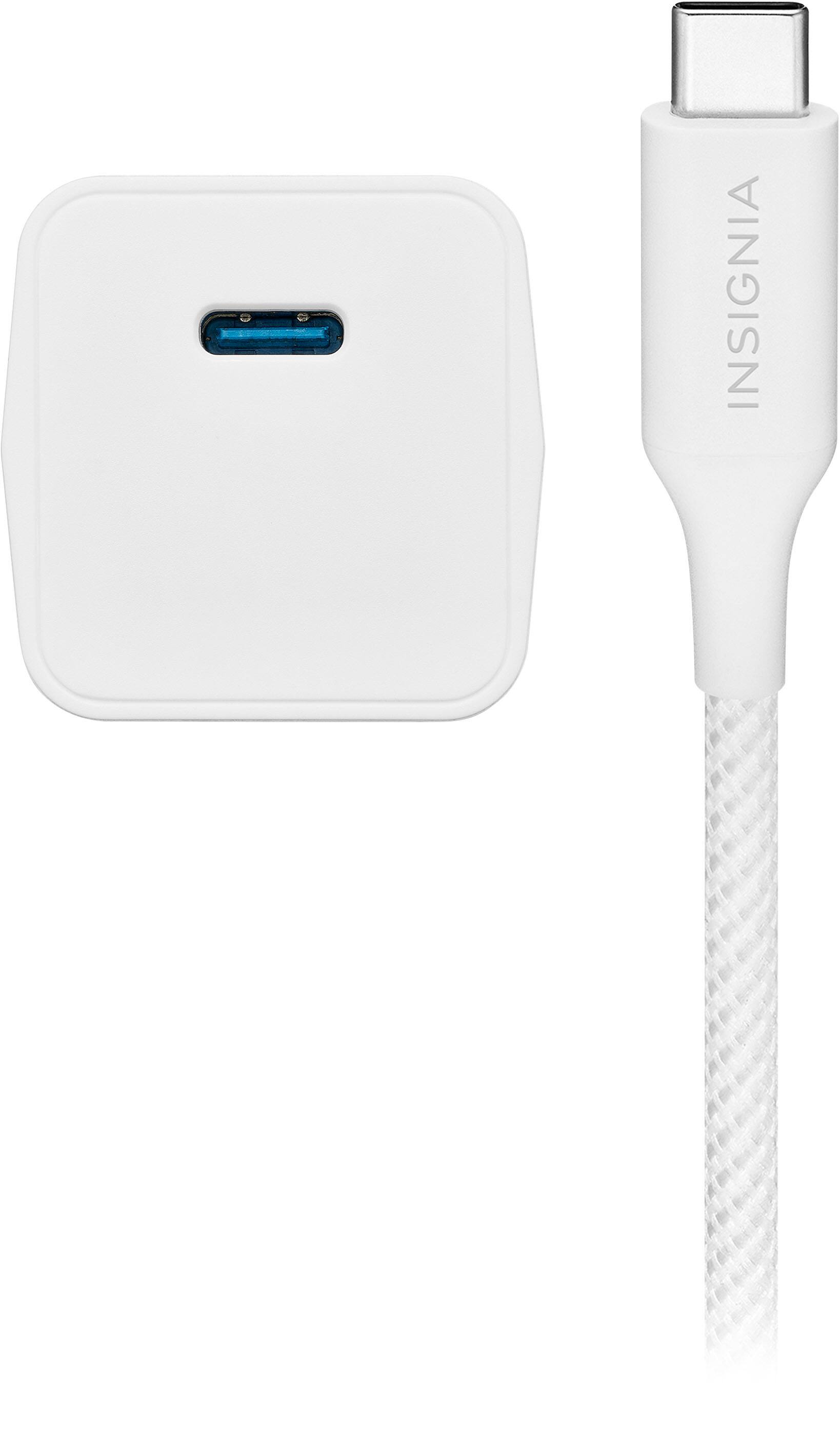 Alt View 11. Insignia™ - 20W USB-C Compact Wall Charger Kit for Smartphones, Tablets & More - White.