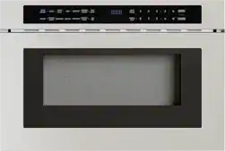 Zephyr - 1.2 cu. ft. Built-In Microwave Drawer with Sensor Cooking and Preset Cooking Options - Stainless Steel - Front_Zoom
