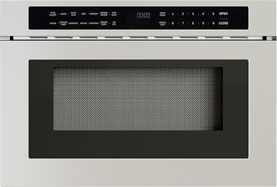 Zephyr 1.2 cu. ft. Built In Microwave Drawer with Sensor Cooking