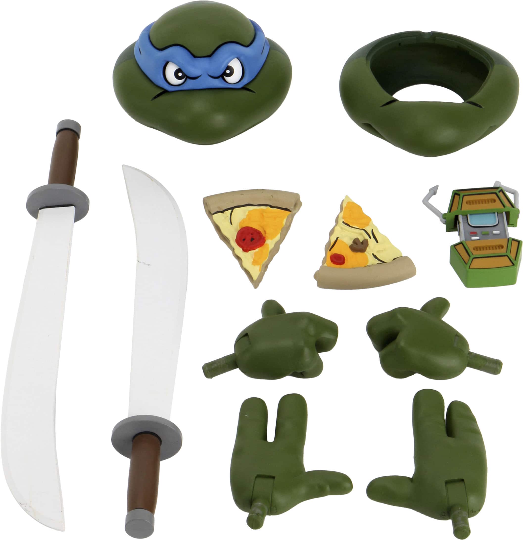 Alt View 11. NECA - Teenage Mutant Ninja Turtles (Cartoon) ¼ Scale Action Figure - Giant Size Leonardo.