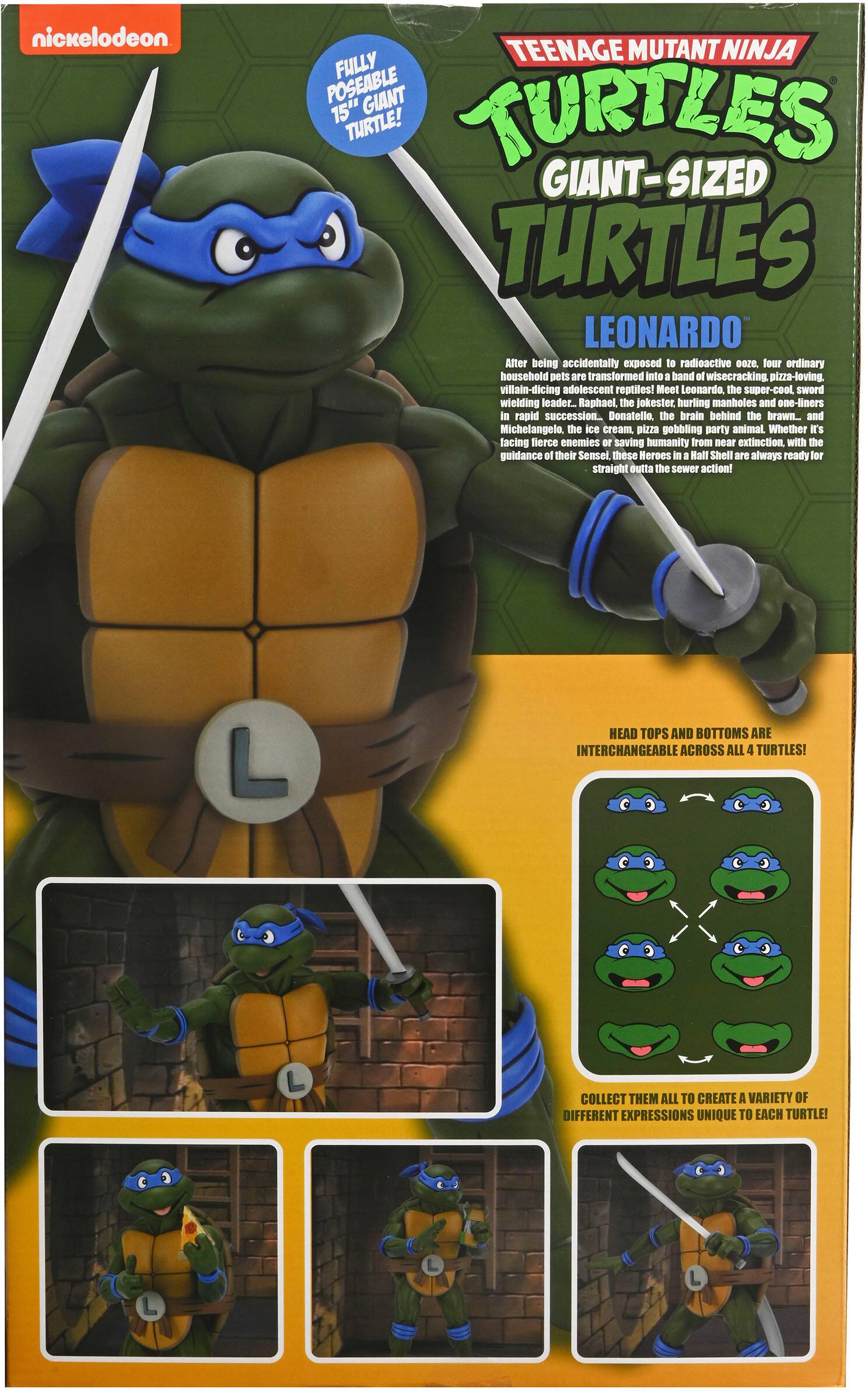 Alt View 13. NECA - Teenage Mutant Ninja Turtles (Cartoon) ¼ Scale Action Figure - Giant Size Leonardo.