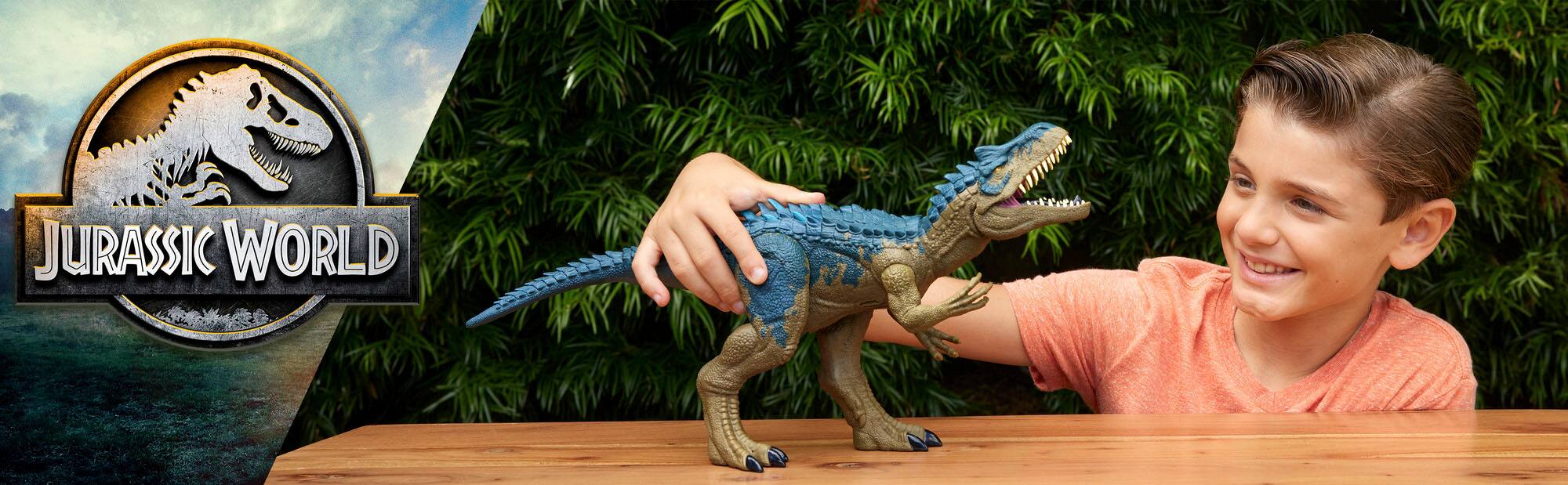 Alt View 11. Jurassic World - Ruthless Rampage 17" Allosaurus Action Figure.