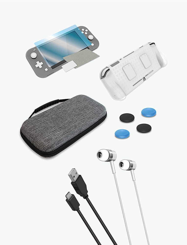 Front. Hyperkin - Armor3 - Travel Kit for Nintendo Switch Lite - Gray.