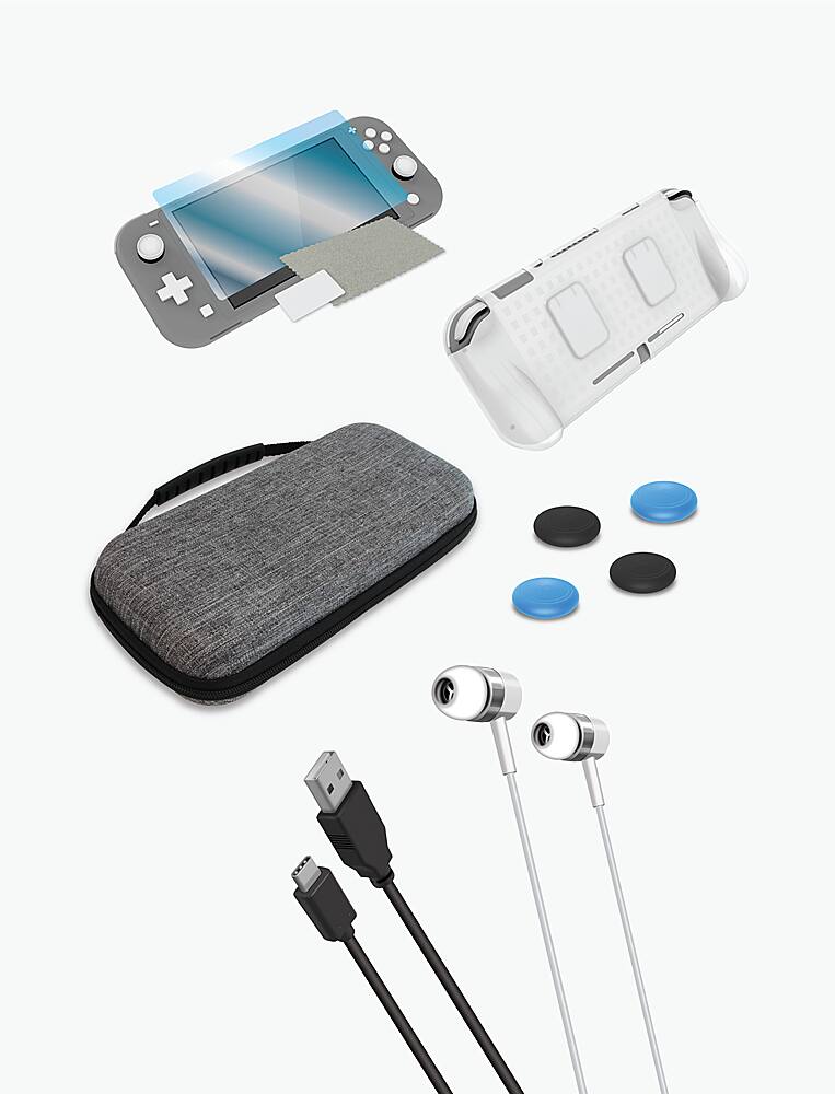 Front. Hyperkin - Armor3 - Travel Kit for Nintendo Switch Lite - Gray.