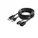 Front. Hyperkin - 9' 2-in-1 VR Extension Cable for Oculus Rift S/Valve Index/HTC Vive - Black.