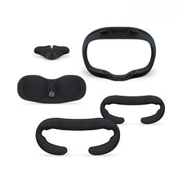 Hyperkin - Facial Interface and PU Leather Gasket Set for Oculus Quest - Black