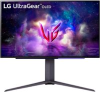 LG UltraGear 27" OLED QHD 240Hz 0.03ms FreeSync and NVIDIA G-SYNC Compatible Gaming Monitor with HDR400 - Black - Front_Zoom