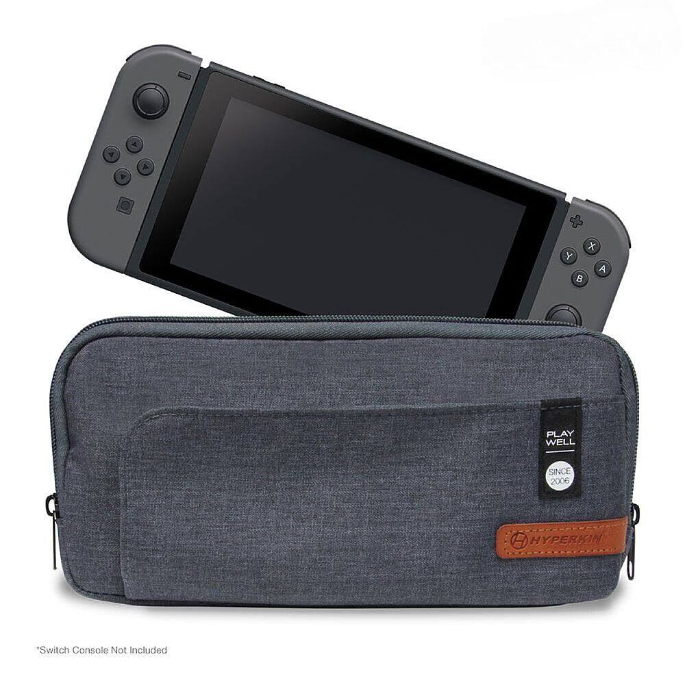 Front. Hyperkin - Voyager Carrying Case for Nintendo Switch/Nintendo Switch Lite - Gray.