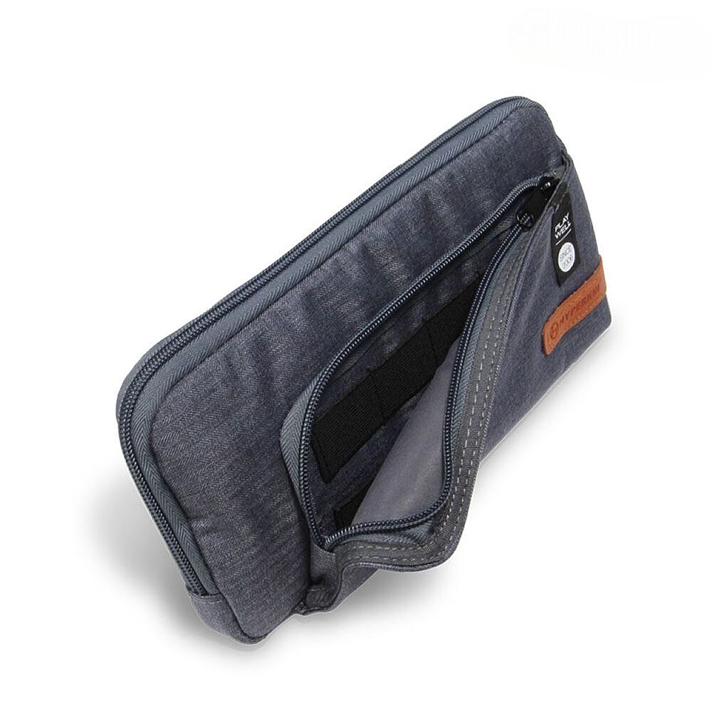 Left. Hyperkin - Voyager Carrying Case for Nintendo Switch/Nintendo Switch Lite - Gray.