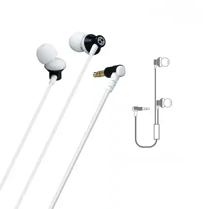 Front. Hyperkin - Earbuds with Travel Case for Oculus Quest/Quest 2 - Gray.