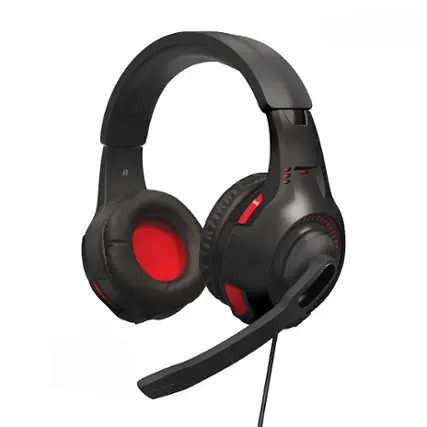 Front. Hyperkin - Armor3 - SoundTac Universal Gaming Headset - Red.