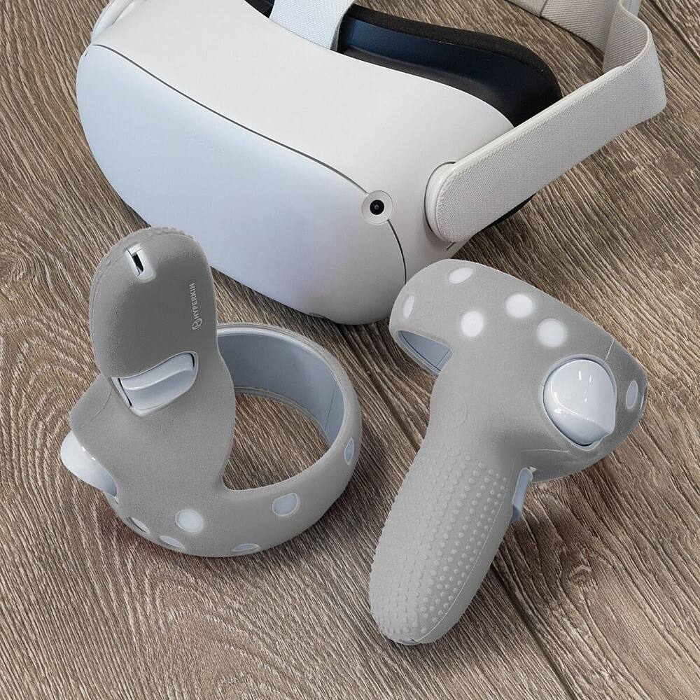 Angle. Hyperkin - GelShell Silicone Skins for Oculus Touch Controllers - Gray.