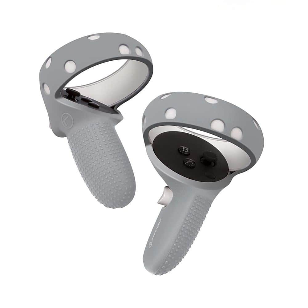 Front. Hyperkin - GelShell Silicone Skins for Oculus Touch Controllers - Gray.