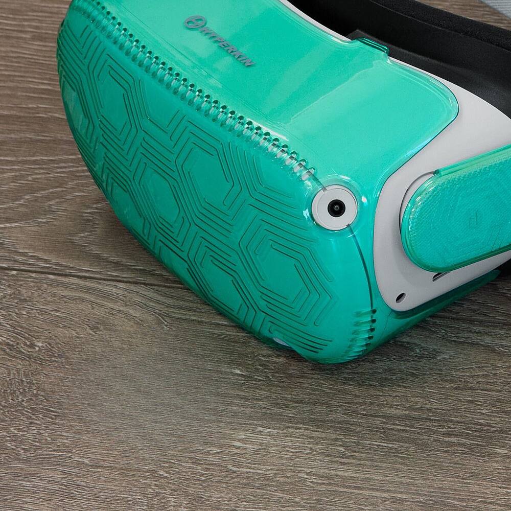 Back. Hyperkin - Headset and Strap Arm Protective Shells for Oculus Quest 2 - Fresh Mint.