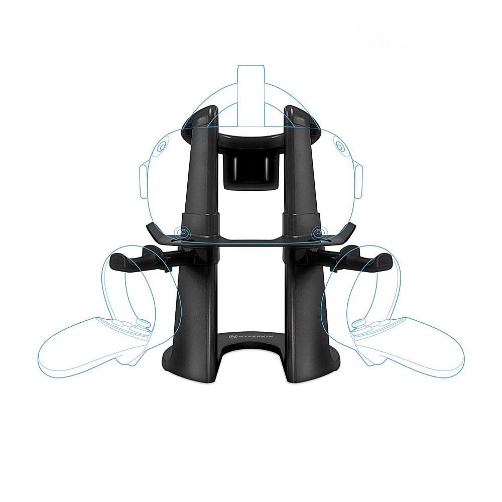 Angle. Hyperkin - Universal VR Headset and Controller Display Stand for Oculus/HTC Vive/ Samsung HMD Odyssey - Black.