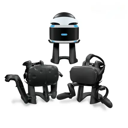 Front. Hyperkin - Universal VR Headset and Controller Display Stand for Oculus/HTC Vive/ Samsung HMD Odyssey - Black.