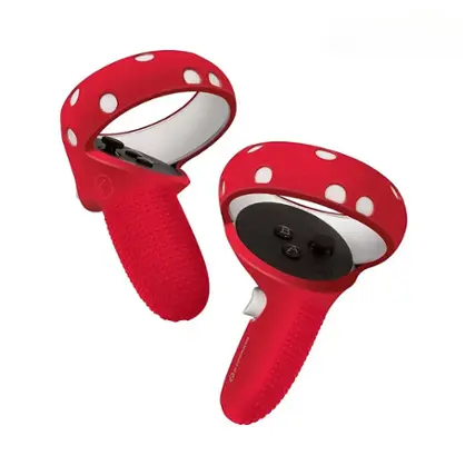 Front. Hyperkin - GelShell Silicone Skins for Oculus Touch Controllers - Red.