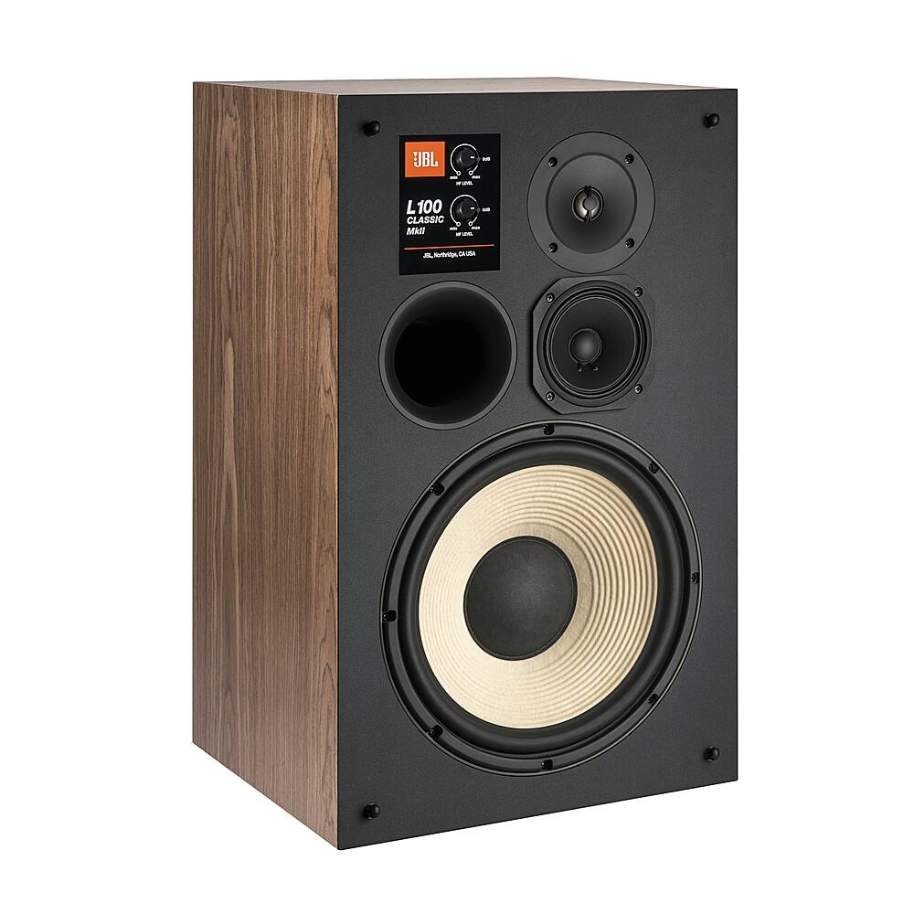 Alt View 12. JBL - JBL L100 Classic Mark II Orange Grille Loudspeaker (Each) - Walnut.