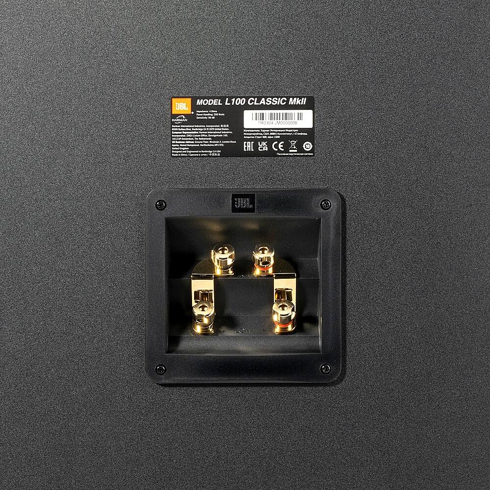 Alt View 14. JBL - JBL L100 Classic Mark II Orange Grille Loudspeaker (Each) - Walnut.