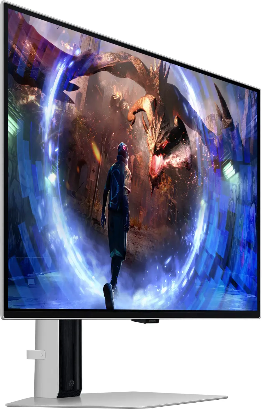 Alt View 11. Samsung - 27" Odyssey OLED G6 (G60SD) QHD 360Hz 0.03ms FreeSync Premium Pro Gaming Monitor with HDR - Silver.