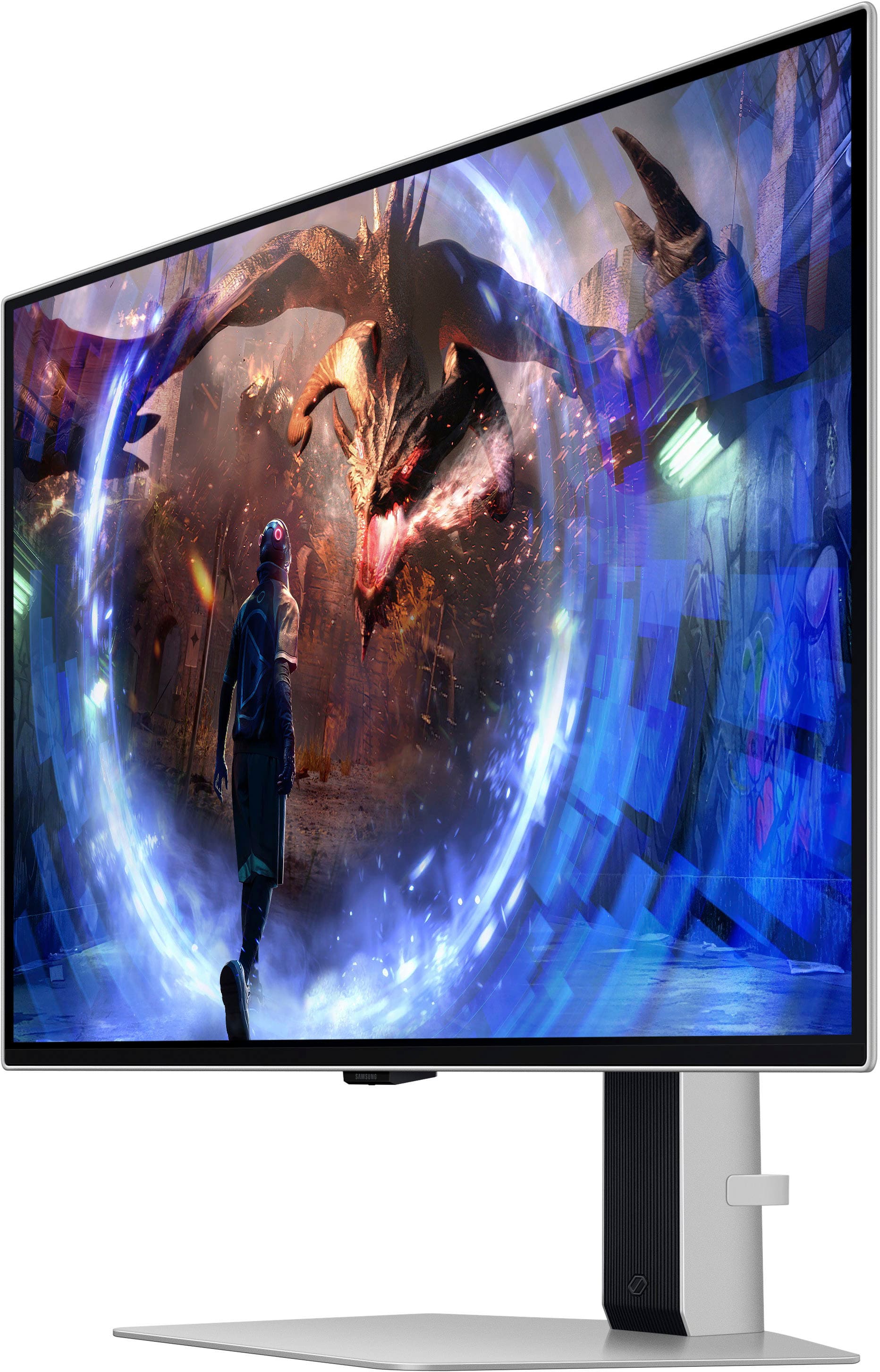 Alt View 12. Samsung - 27" Odyssey OLED G6 (G60SD) QHD 360Hz 0.03ms FreeSync Premium Pro Gaming Monitor with HDR - Silver.