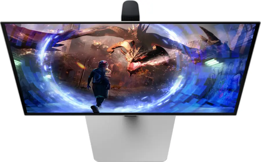 Alt View 13. Samsung - 27" Odyssey OLED G6 (G60SD) QHD 360Hz 0.03ms FreeSync Premium Pro Gaming Monitor with HDR - Silver.