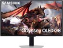 Samsung - 32" Odyssey OLED G8 (G80SD) 4K UHD 240Hz 0.03ms Smart Gaming Monitor with HDR - Silver