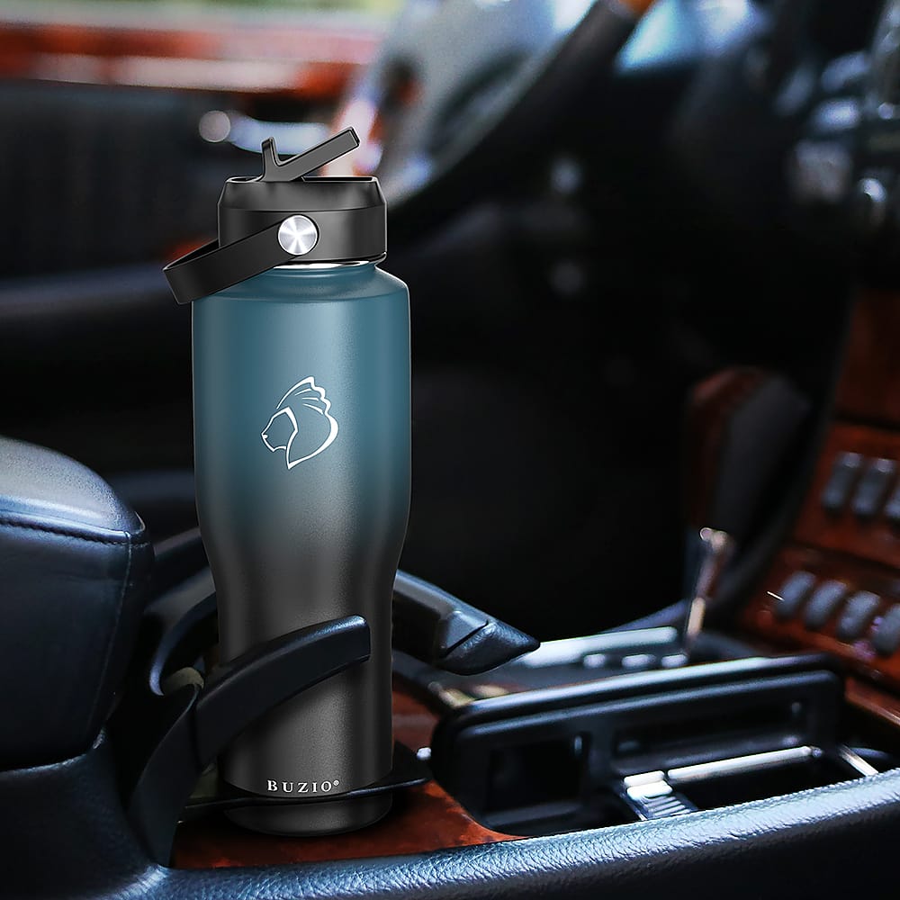 Buzio 32oz Tumbler Water Bottle with Straw Lid and Spout Lid Indigo Crush B1BW211IC Best Buy