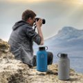 Alt View 14. Buzio - 64oz Insulated Water Bottle with Straw Lid and Spout Lid - Blue.