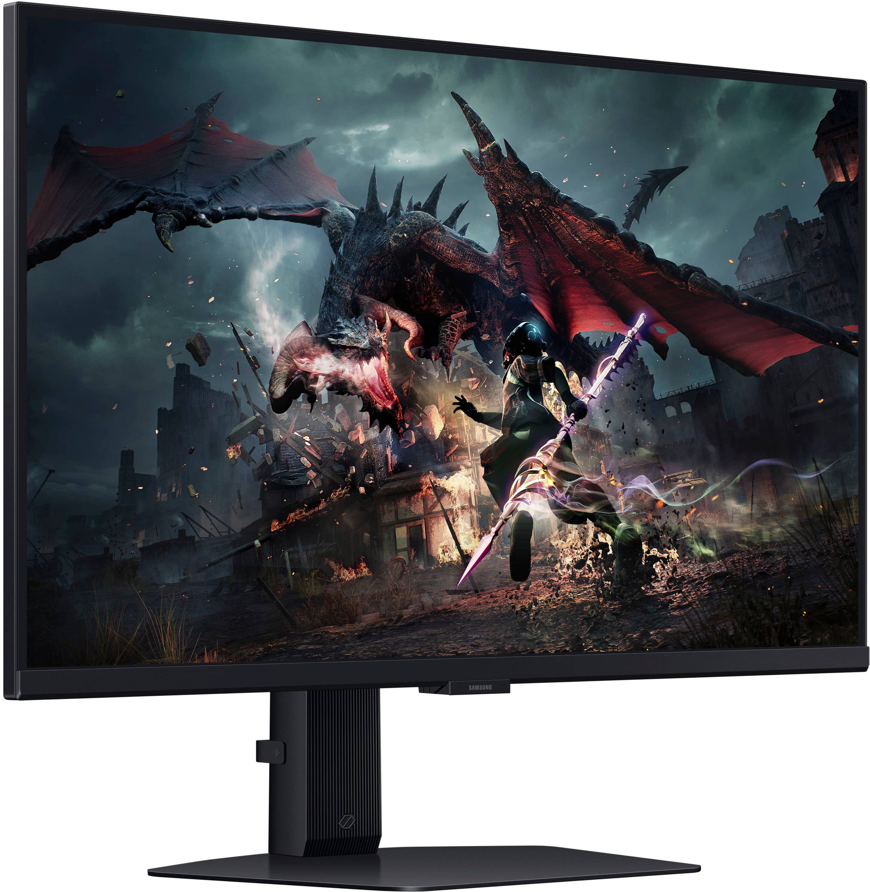 Alt View 12. Samsung - Odyssey G50D 27" QHD IPS 180Hz 1ms AMD FreeSync Gaming Monitor with HDR 400 (DisplayPort, HDMI) - Black.