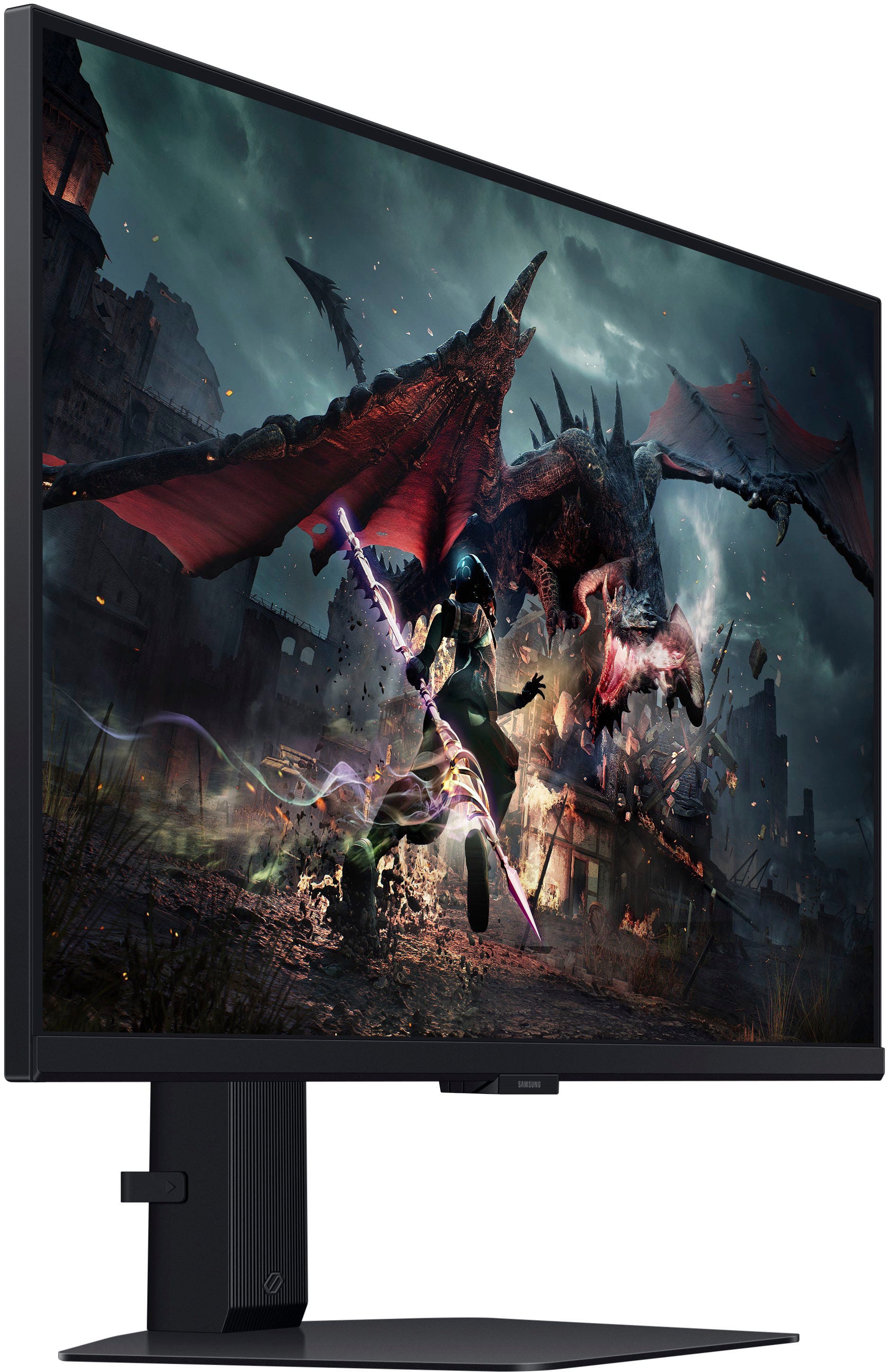 Alt View 16. Samsung - Odyssey G50D 27" QHD IPS 180Hz 1ms AMD FreeSync Gaming Monitor with HDR 400 (DisplayPort, HDMI) - Black.