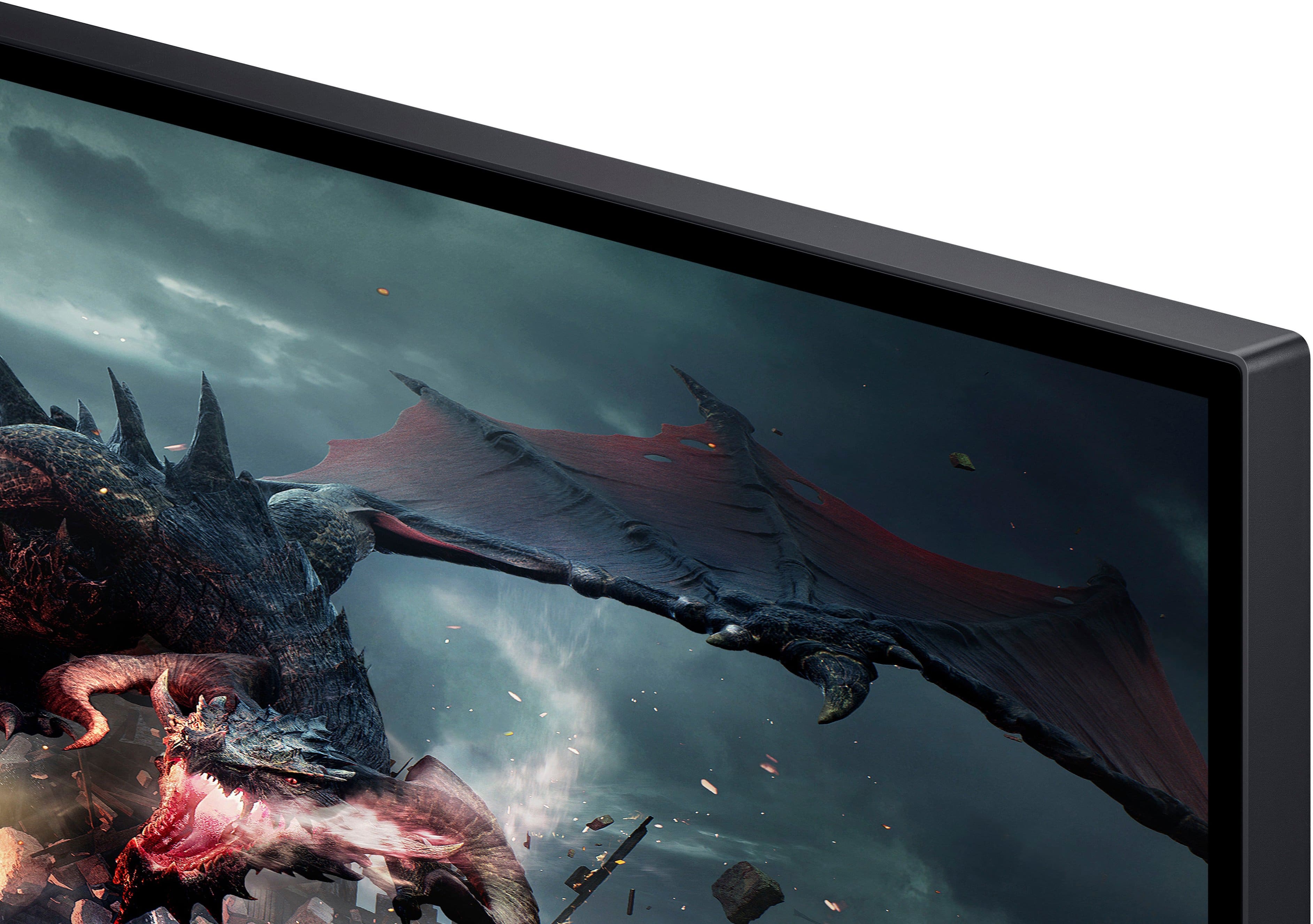 Alt View 17. Samsung - Odyssey G50D 27" QHD IPS 180Hz 1ms AMD FreeSync Gaming Monitor with HDR 400 (DisplayPort, HDMI) - Black.