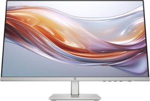 HP - 23.8" IPS LED FHD Monitor with Adjustable Height (HDMI, VGA) - Silver & Black - Front_Zoom