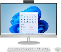 HP - 27" Full HD Touch-Screen All-in-One with Adjustable Height - Intel Core Ultra 7 - 16GB Memory - 1TB SSD - Shell White - Front_Zoom