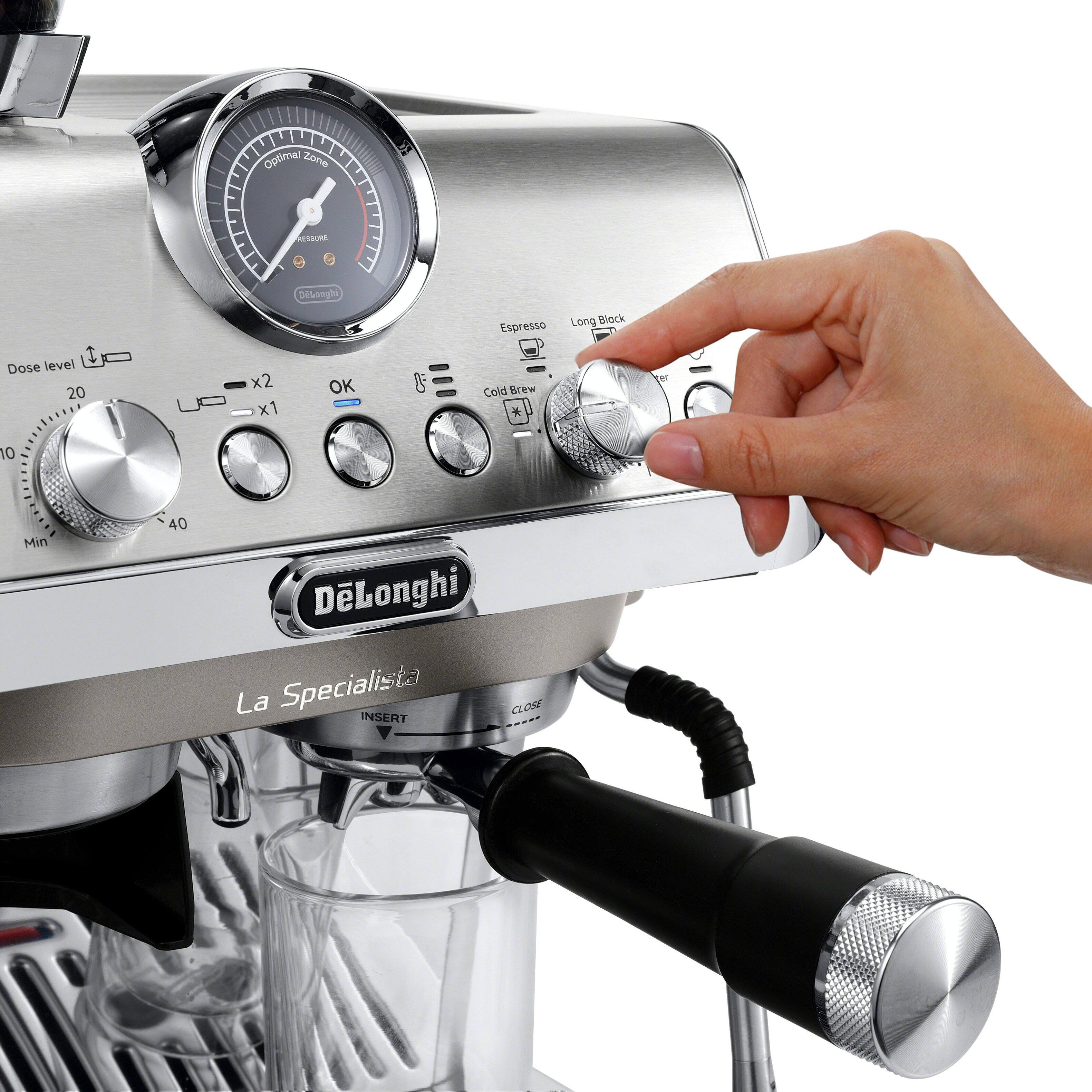 Alt View 15. De'Longhi - La Specialista Arte Evo Espresso Machine with Cold Brew - Stainless Steel.