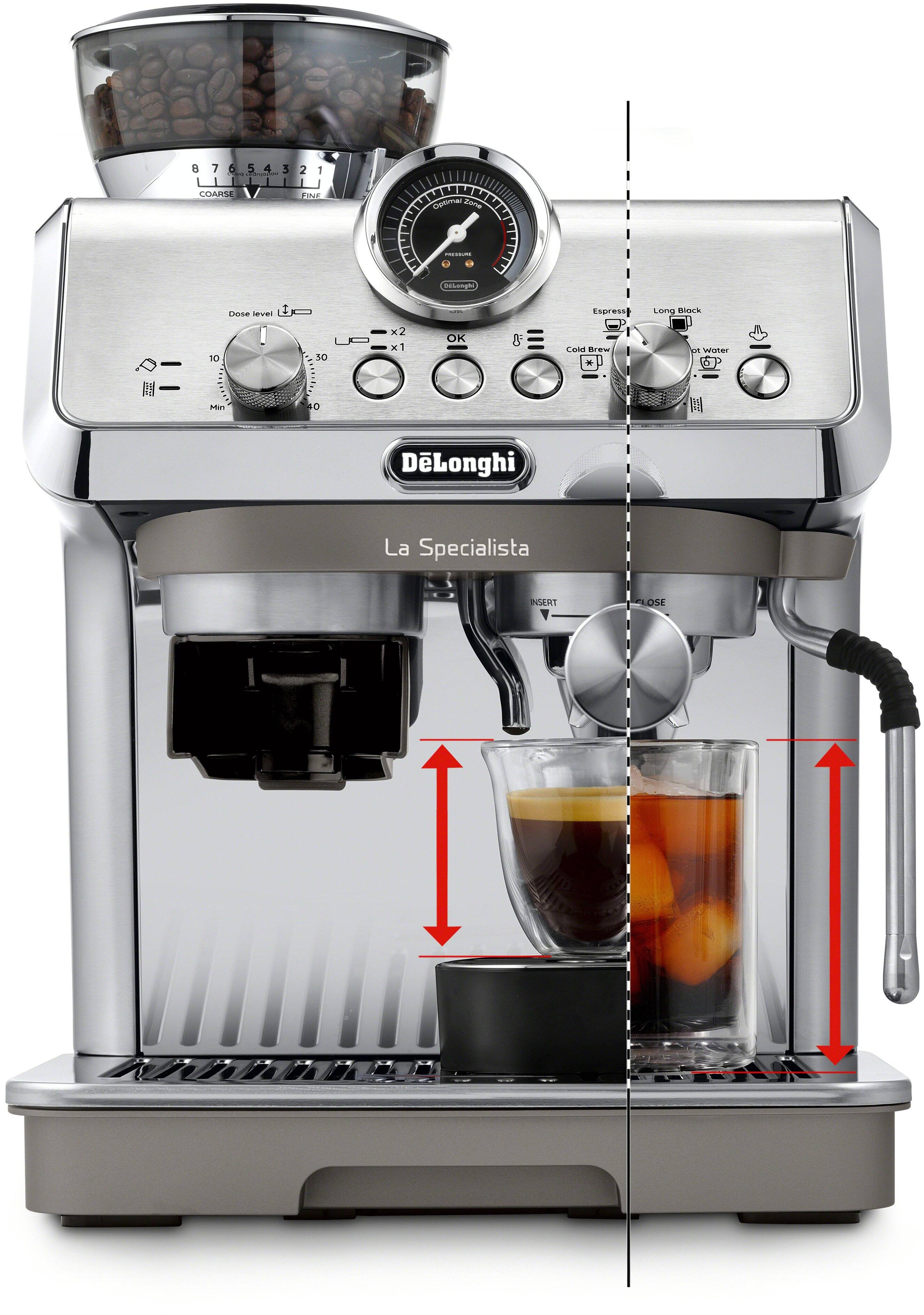 Alt View 16. De'Longhi - La Specialista Arte Evo Espresso Machine with Cold Brew - Stainless Steel.