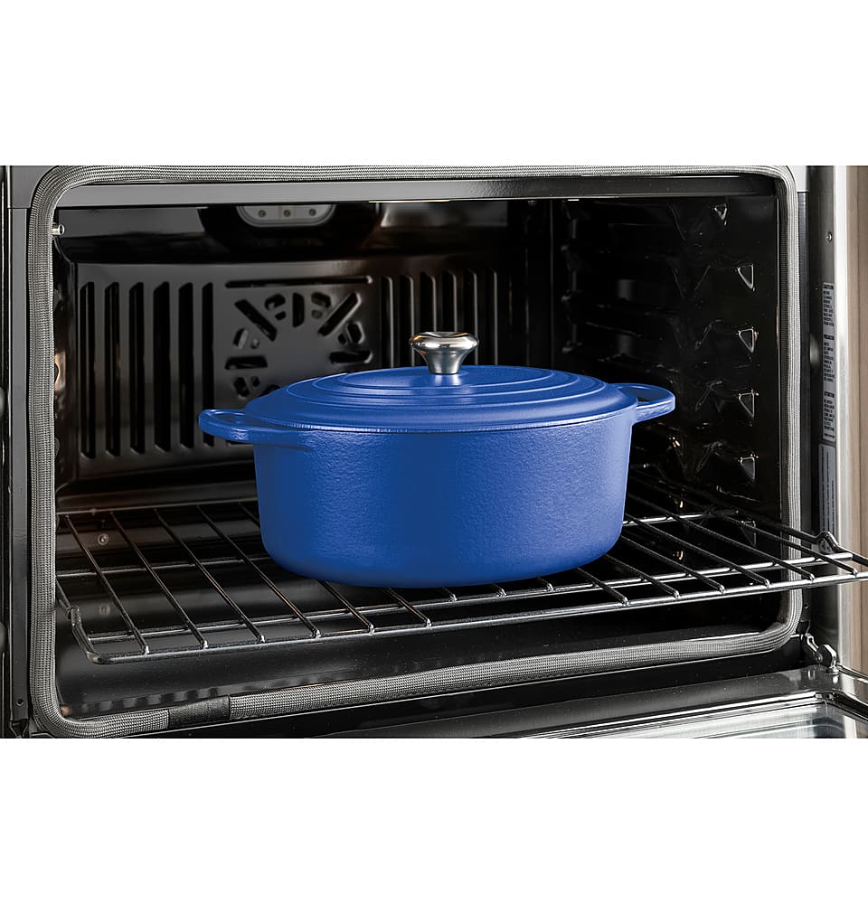 Alt View 19. GE - 30" Built-In Single Electric Convection Wall Oven with No Preheat Air Fry - Stainless Steel.