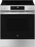 GE - 30 in. Wide 5 Elements 5.3 Cu. Ft. Slide-In Electric Range with Self-Clean and Steam Cleaning Option and Crisp Mode - Stainless Steel