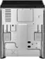 Left. GE - 5.3 Cu. Ft. Slide-In Electric Range with Self-Clean and Steam Cleaning Option and Crisp Mode - Stainless Steel.