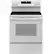 Front. GE - 5.3 Cu. Ft. Freestanding Electric Range with Steam Cleaning and 4 Burner Radiant Cooktop - White.