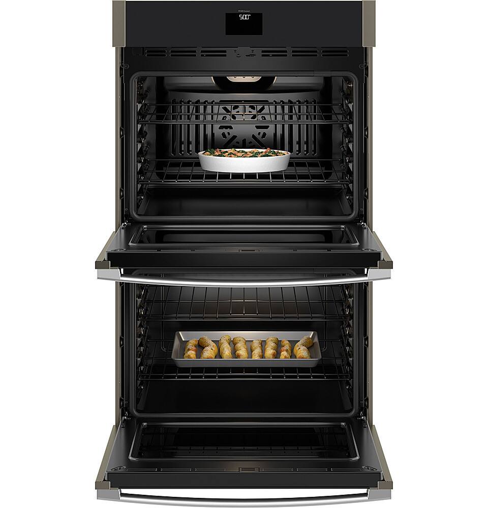 Alt View 11. GE - 30" Built-In Electric Convection Double Wall Oven with No Preheat Air Fry - Slate.
