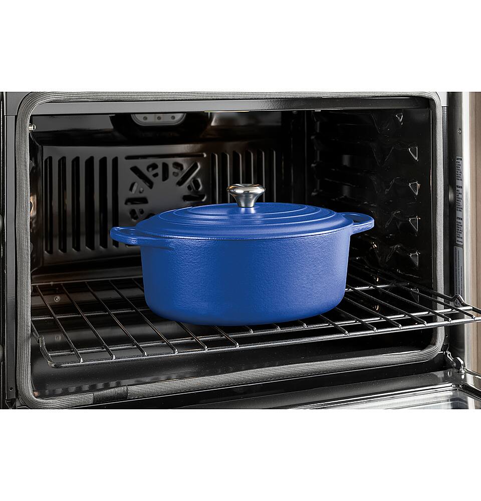 Alt View 19. GE - 30" Built-In Electric Convection Double Wall Oven with No Preheat Air Fry - Black.