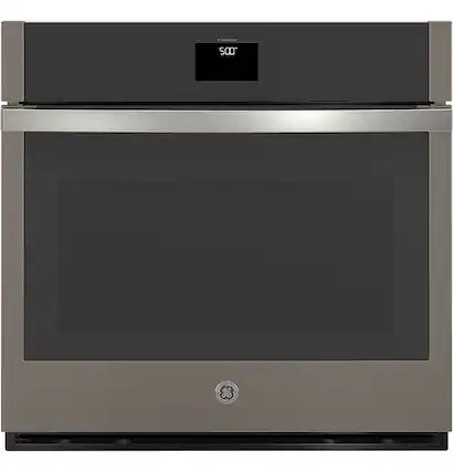 Front. GE - 30" Built-In Single Electric Convection Wall Oven with No Preheat Air Fry - Slate.