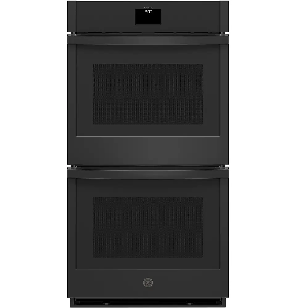 GE - 27" Built-In Electric Convection Double Wall Oven with No Preheat Air Fry - Black